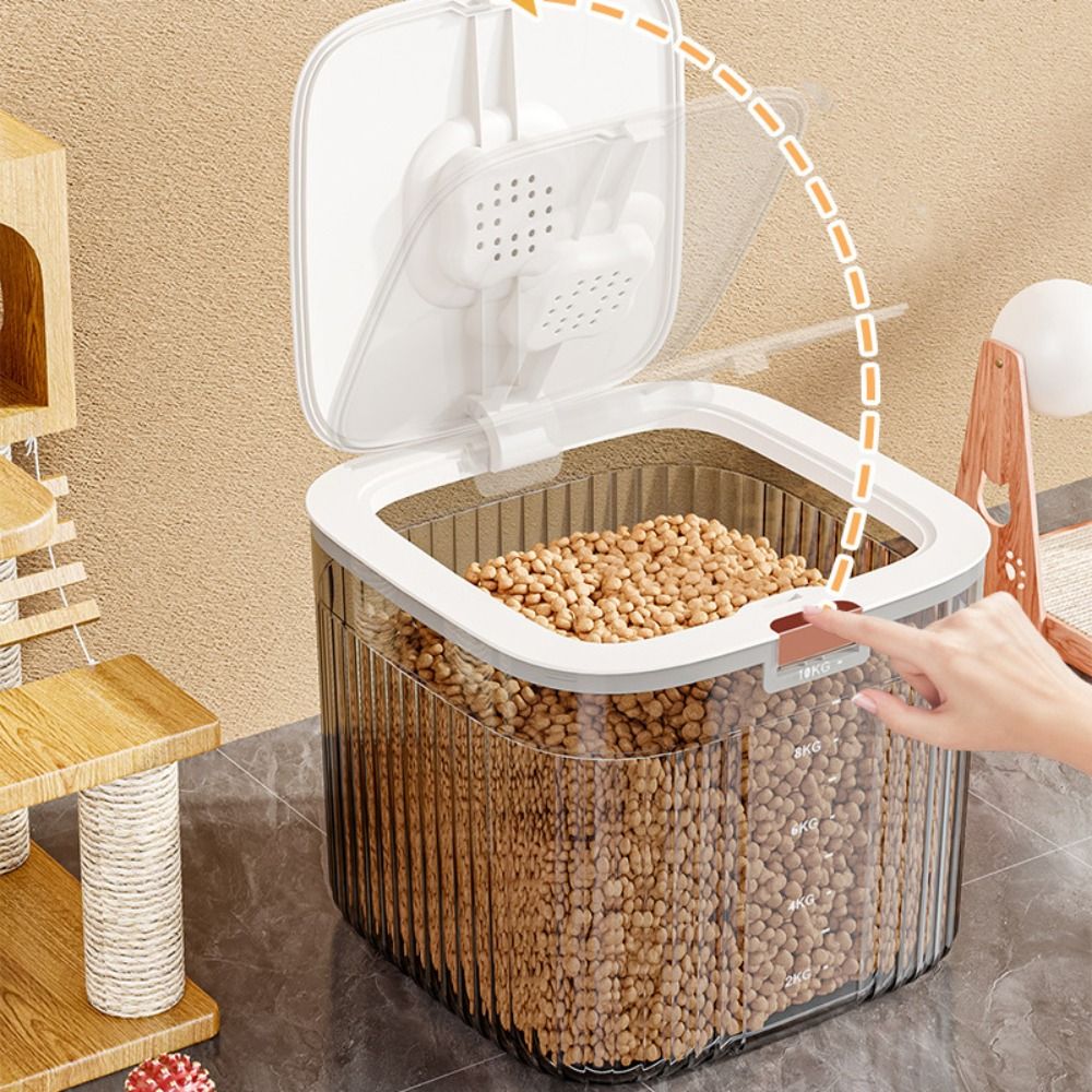 Food Storage No Plastic - Flip Cover Dog Food Storage Container