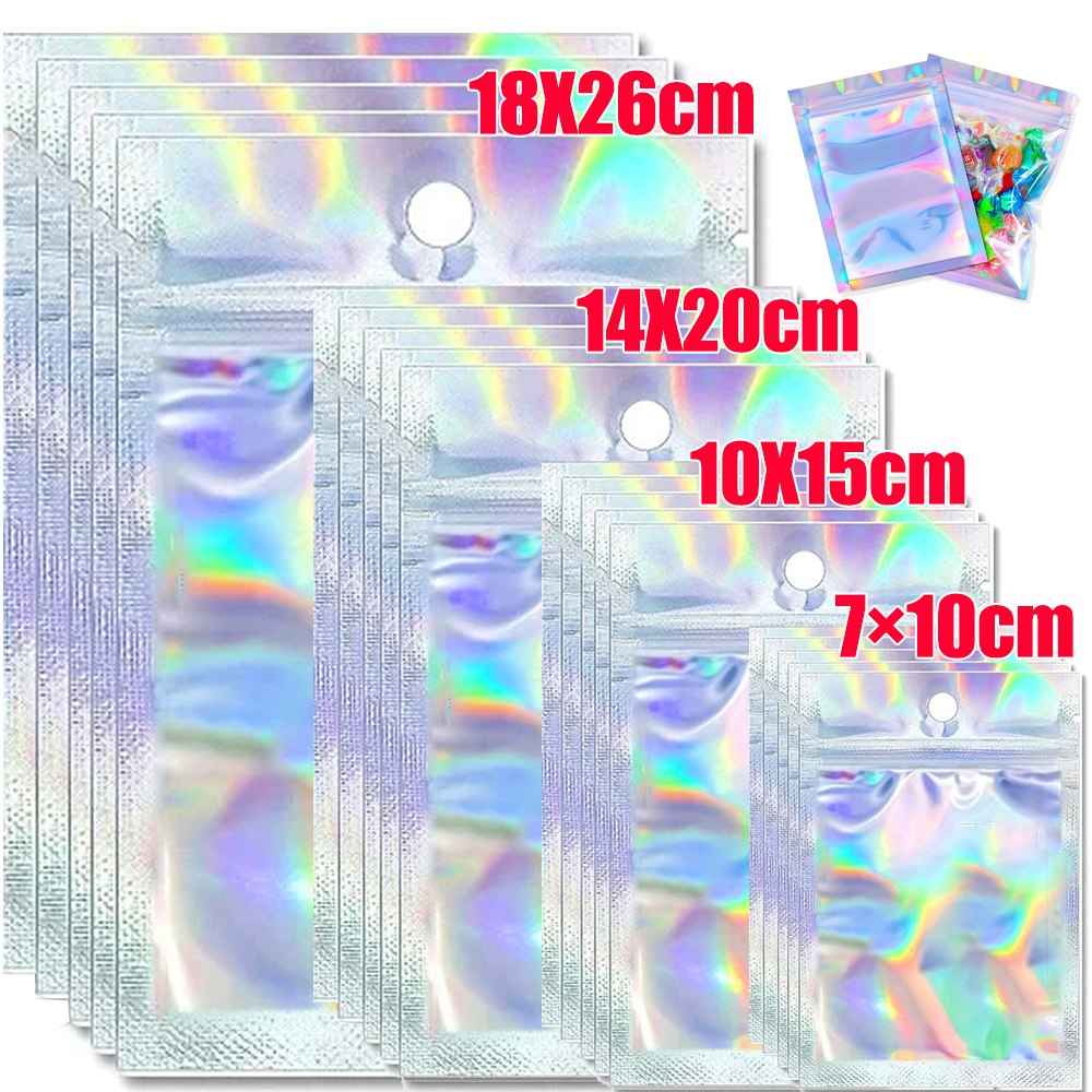 Food Storage No Plastic - Resealable Laser Zip lock Bags Packaging