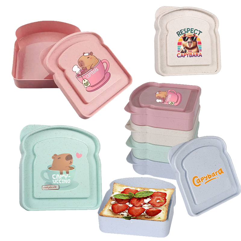Food Storage Heat - Capybara Sandwich Food Storage Case Container