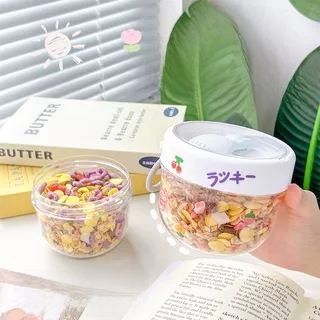 Mason Jar Wide Mouth - Overnight Oats Cup Portable Wide Mouth