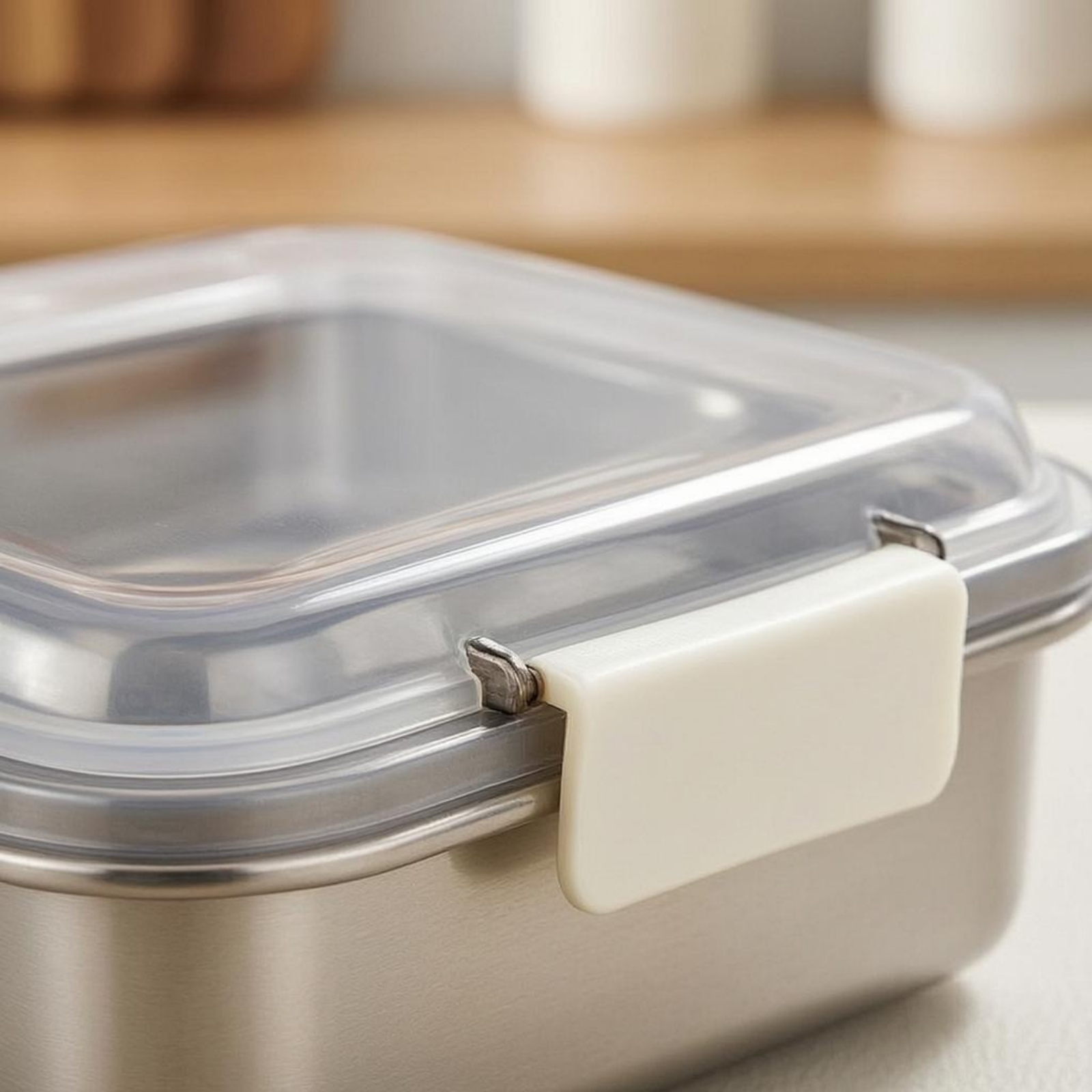 Food Storage Stackable Containers - Stainless Steel Food Storage Container Transparent