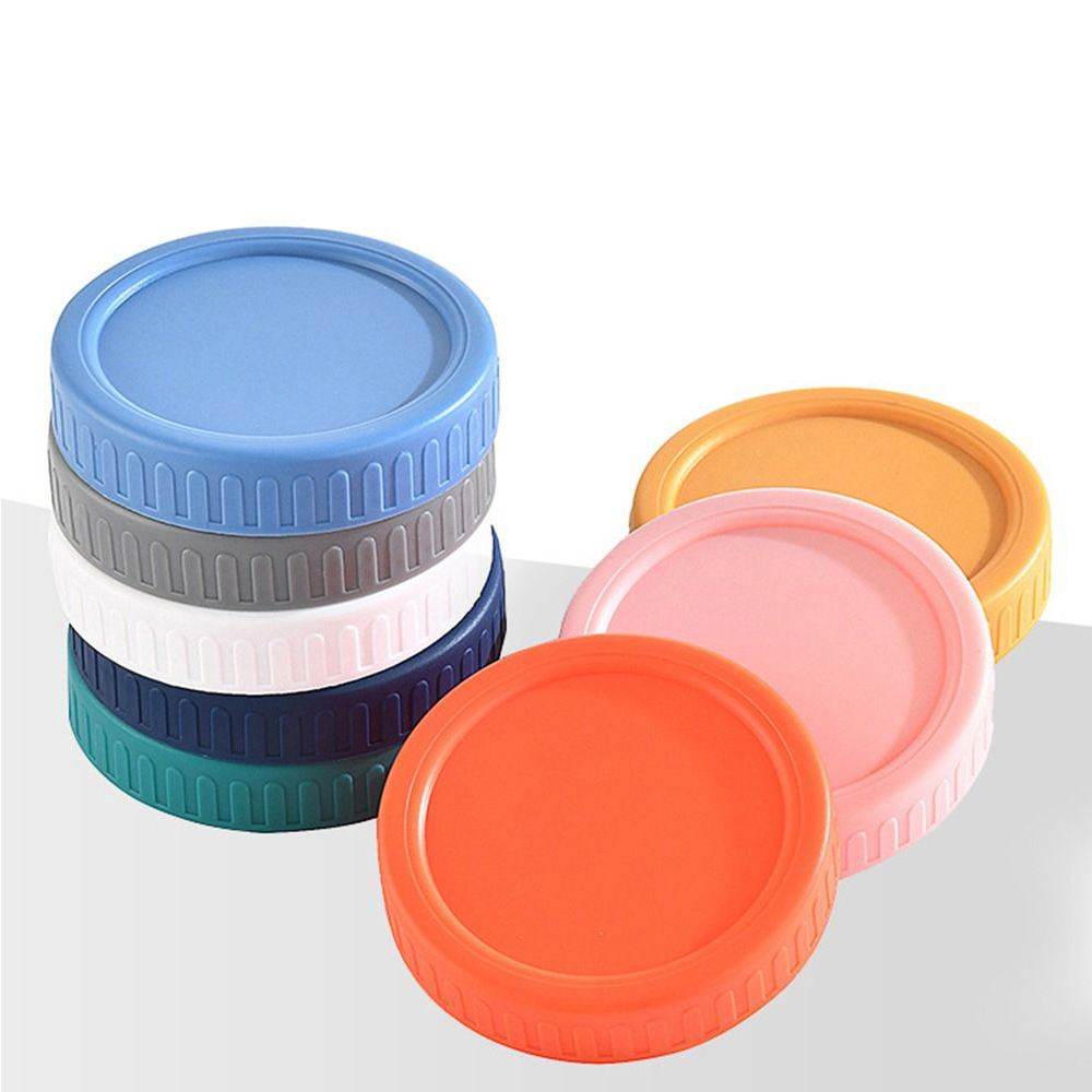 Mason Jar Wide Mouth - 1pc 70mm/86mm Reusable Plastic Mason Jar