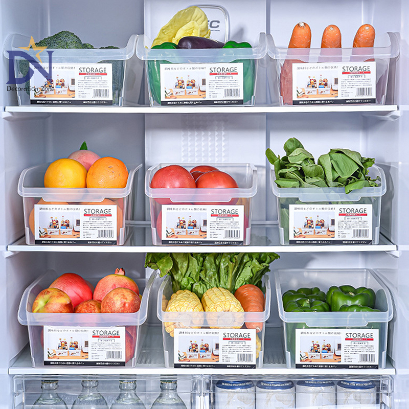Food Storage Drawers - Clear Plastic Refrigerator Food Storage Box