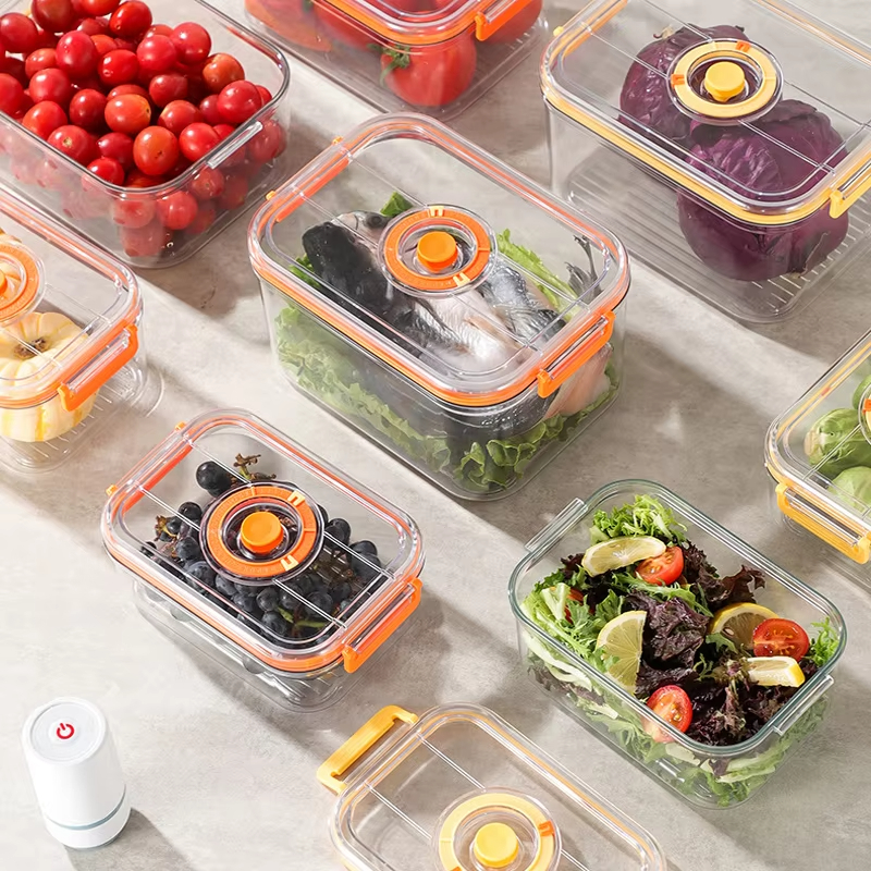 Food Storage Box Set - Vacuum Fresh-keeping Box Refrigerator Sealed Canister