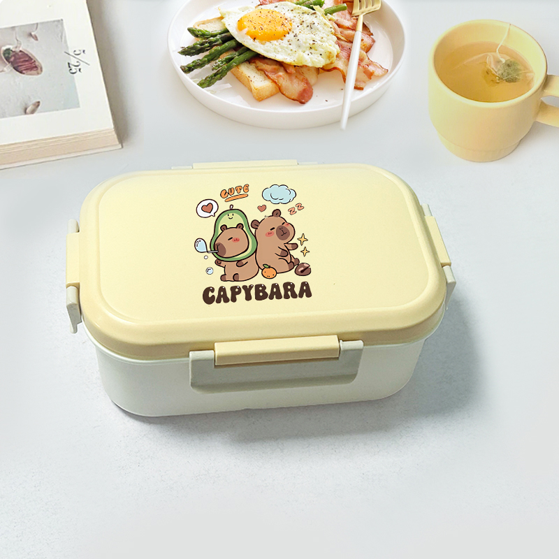 Food Storage And - Capybara Bento Lunch Box Cartoon Figure