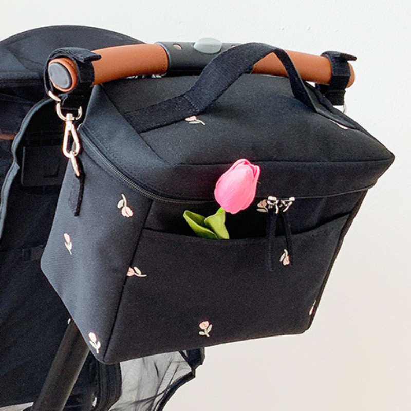 Food Storage Moms - Bear Embroidery Baby Stroller Bag for