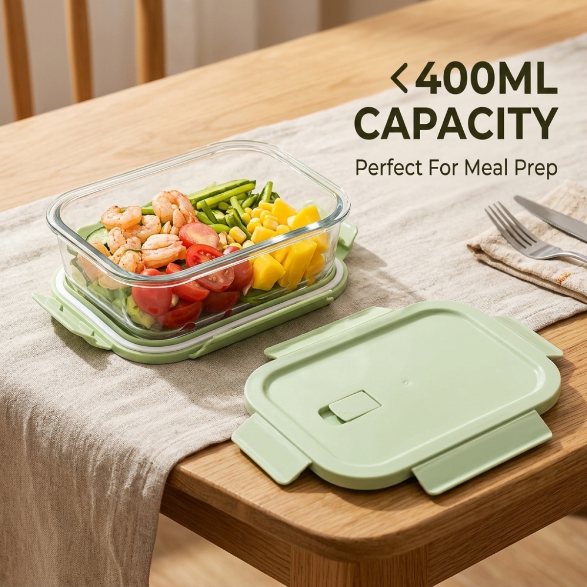 BPA-Free Green Glass Lunch Box – Glass Meal Prep Container Bewertung und Preis