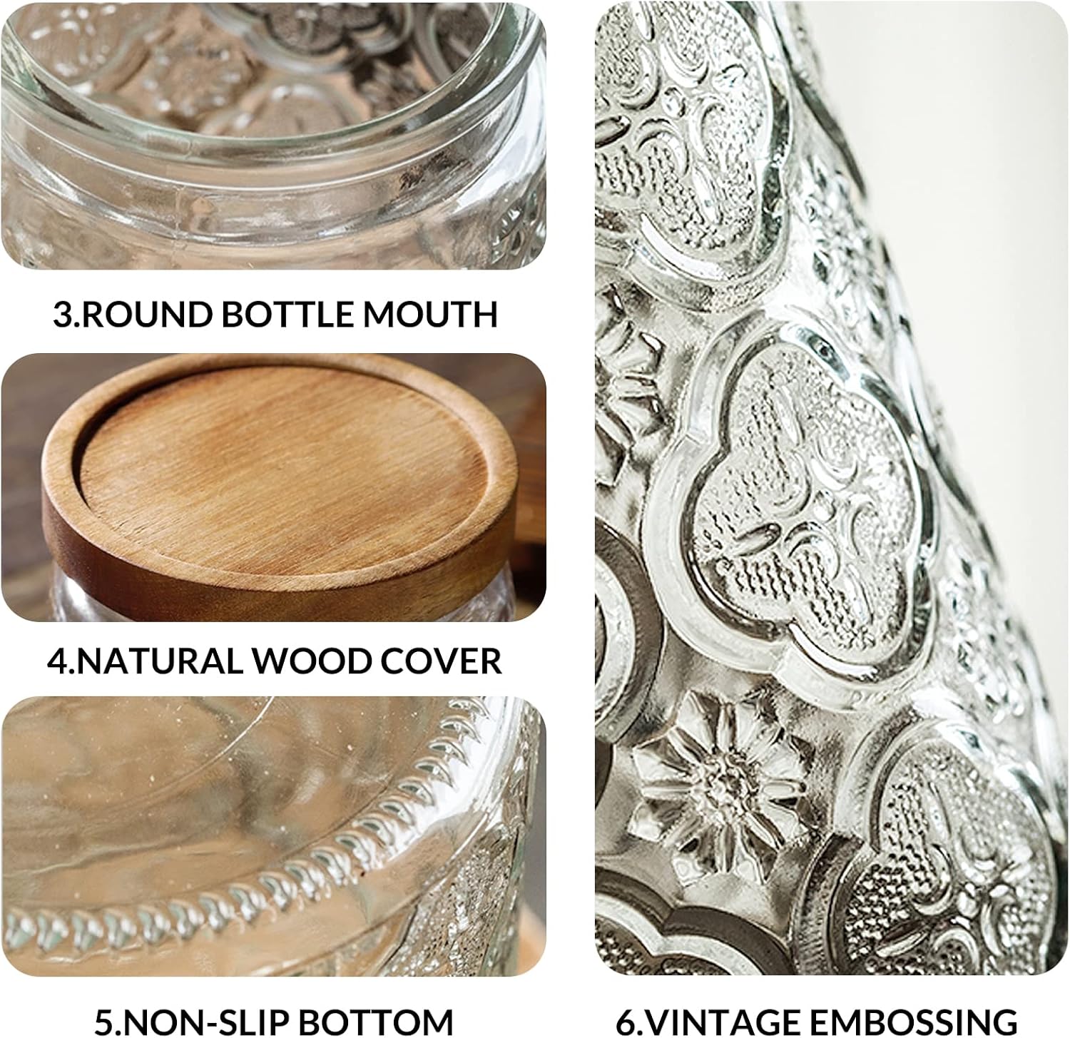 35oz/1000ml Glass Storage Jars – Food Storage Glass Jar Bewertung und Preis