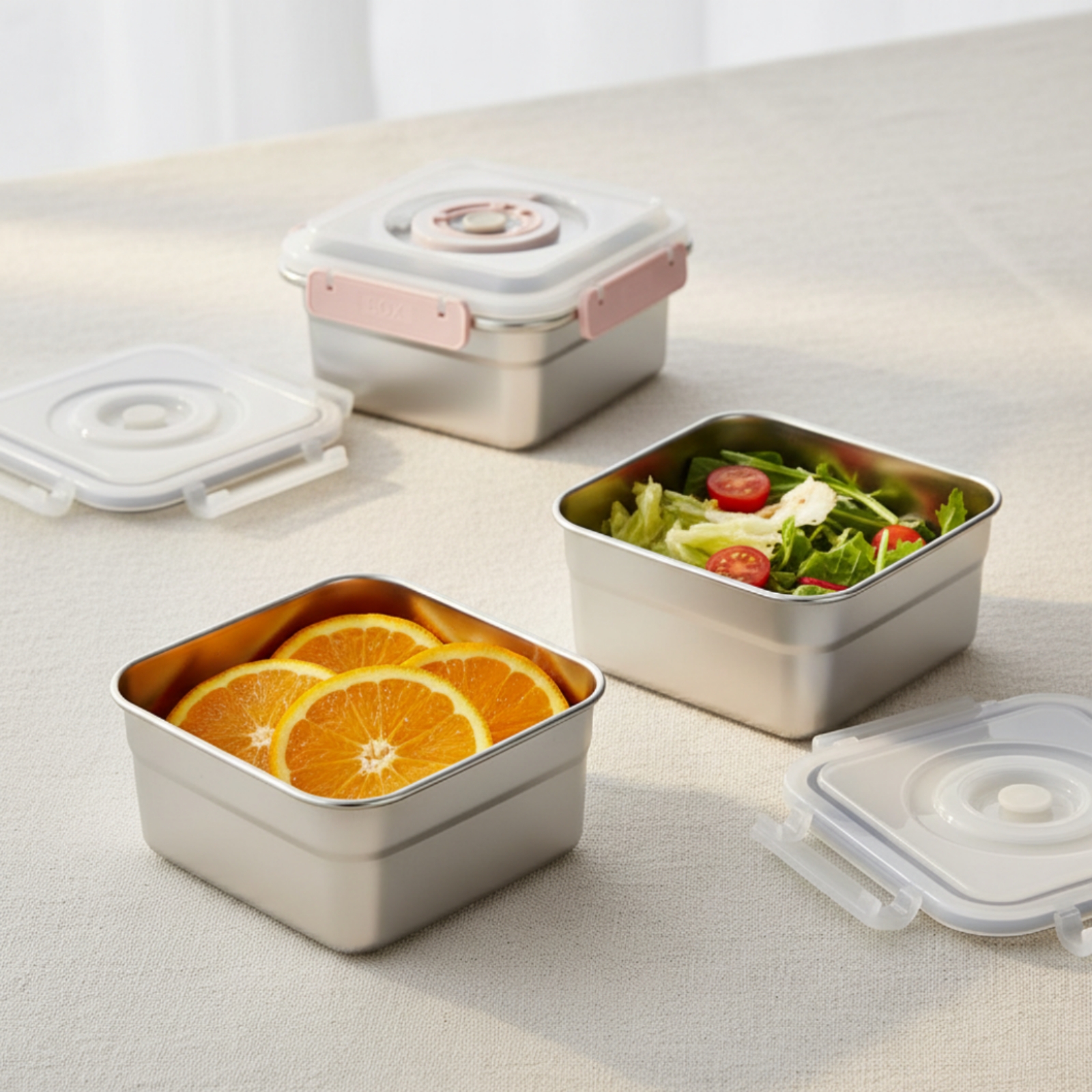 3 Pieces Stainless Steel Food  – Food Storage Refrigerator Bewertung und Preis