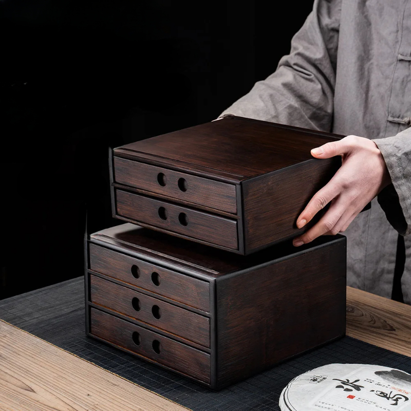 Bamboo Pu'er Tea Storage Boxes – Food Storage Drawers Bewertung und Preis