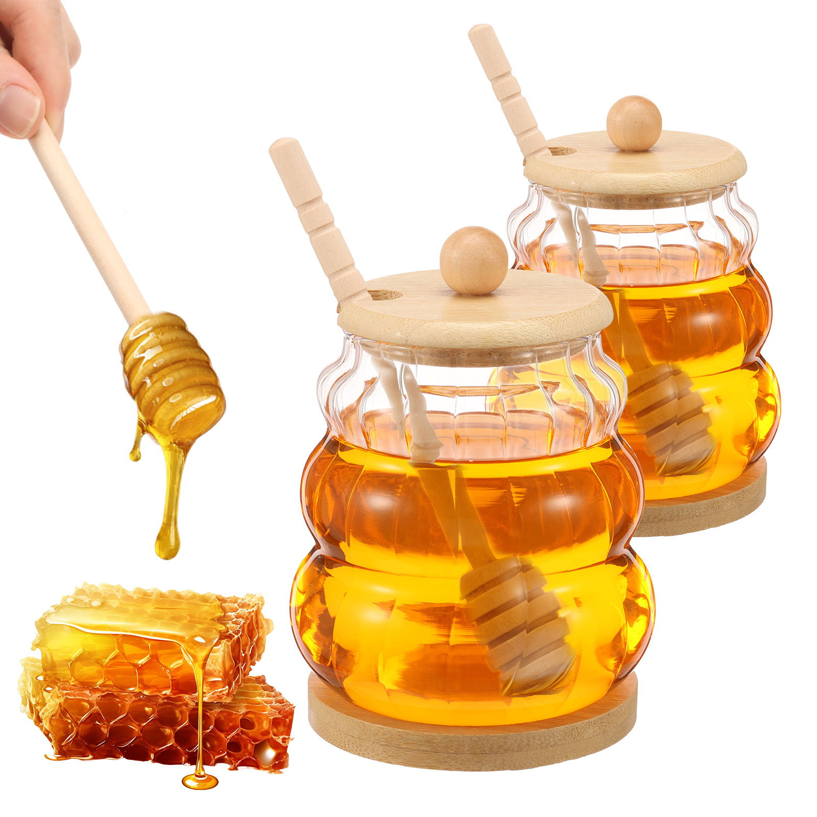 2Pcs Glass Honey Jar with Dipp – Food Storage Lidl Bewertung und Preis