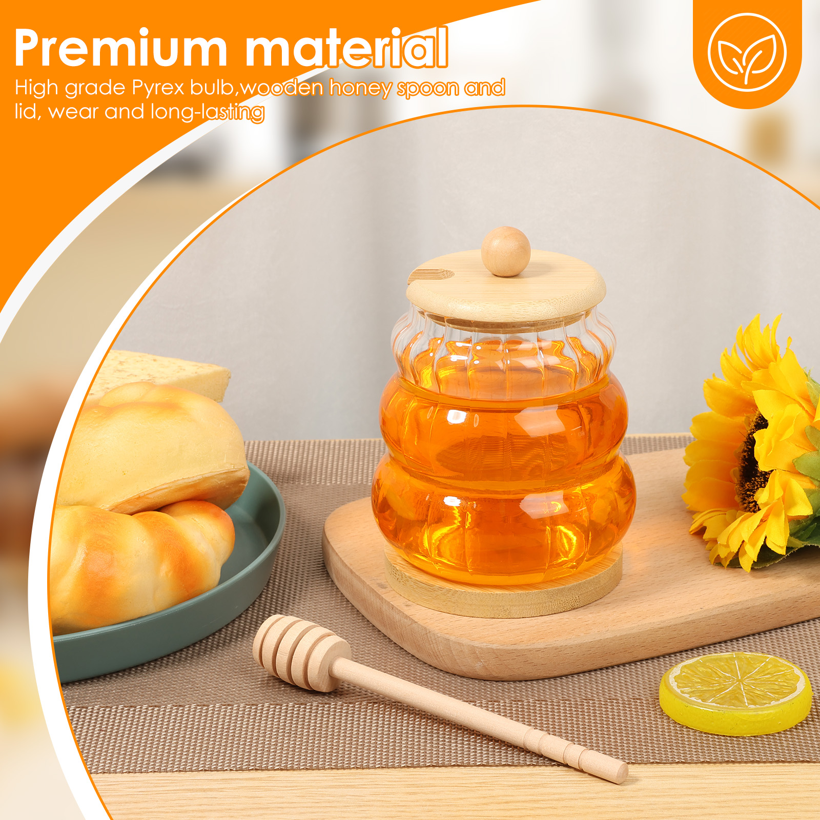 2Pcs Glass Honey Jar with Dipp – Food Storage Lidl Bewertung und Preis