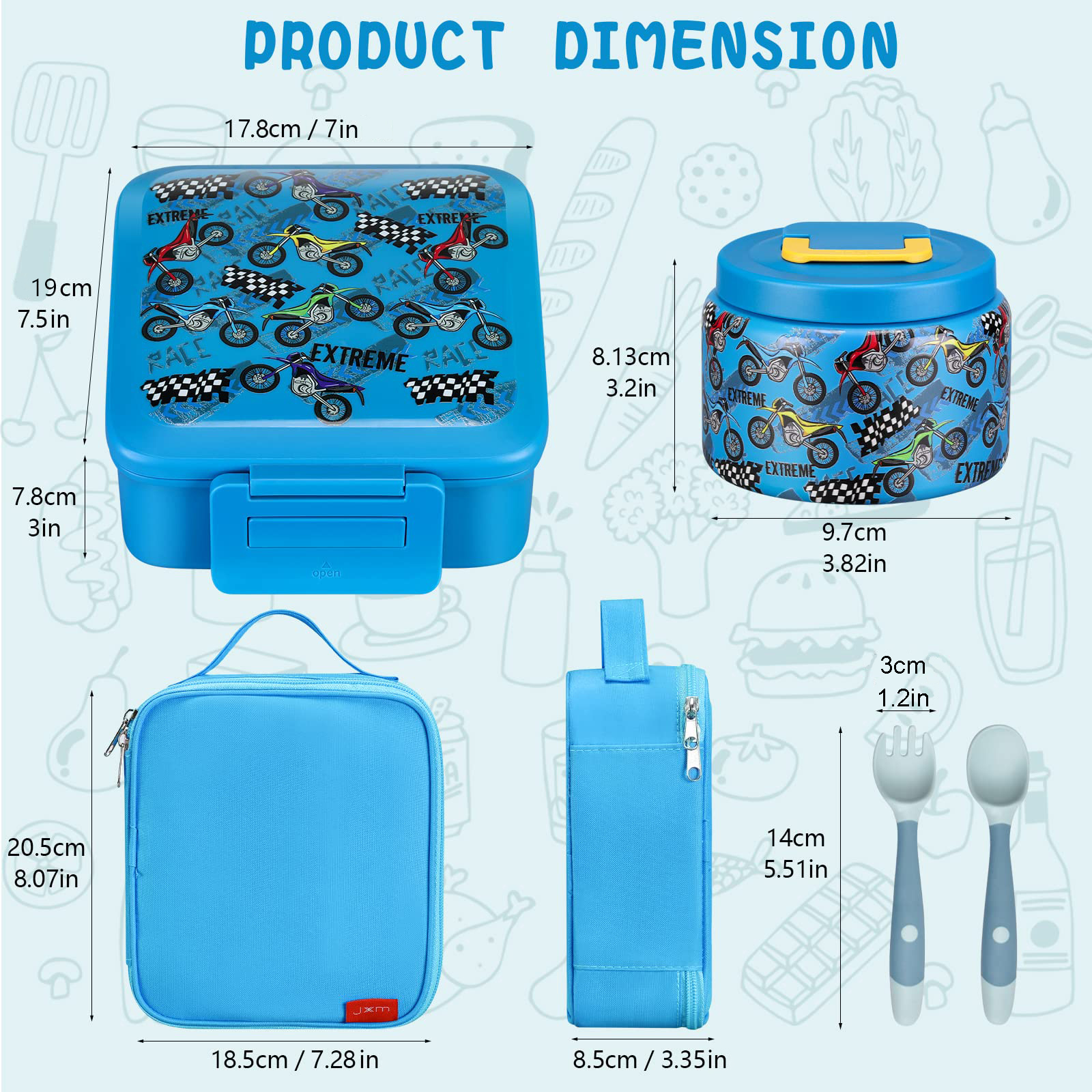 Bento Lunch Box for Kids With  – Food Storage Zip Bags Bewertung und Preis
