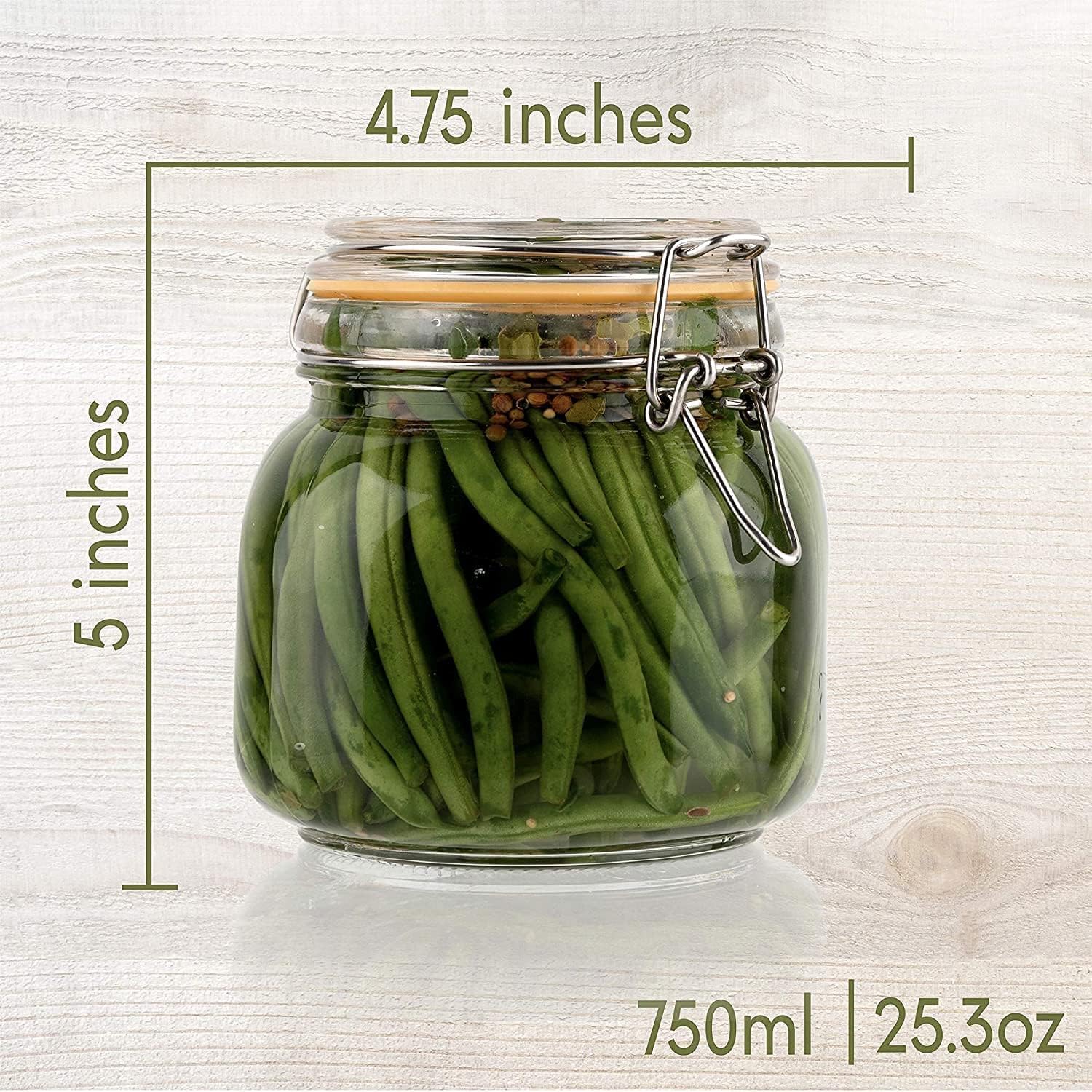 Hovico 25 oz Glass Jars With A – Mason Jar Wide Mouth Bewertung und Preis
