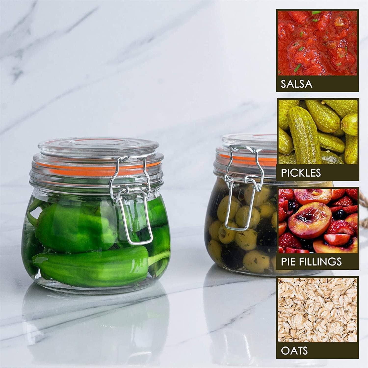 Hovico 25 oz Glass Jars With A – Mason Jar Wide Mouth Bewertung und Preis
