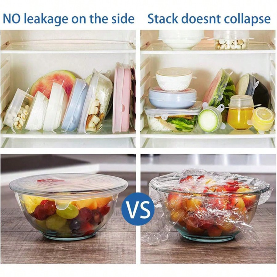6pcs/Set Silicone Elastic Lids – Food Storage Bowls Bewertung und Preis