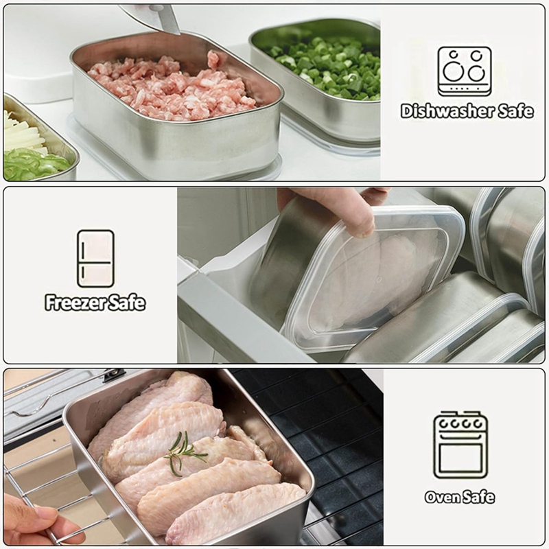 Stainless Steel Containers for – Food Storage And Bewertung und Preis