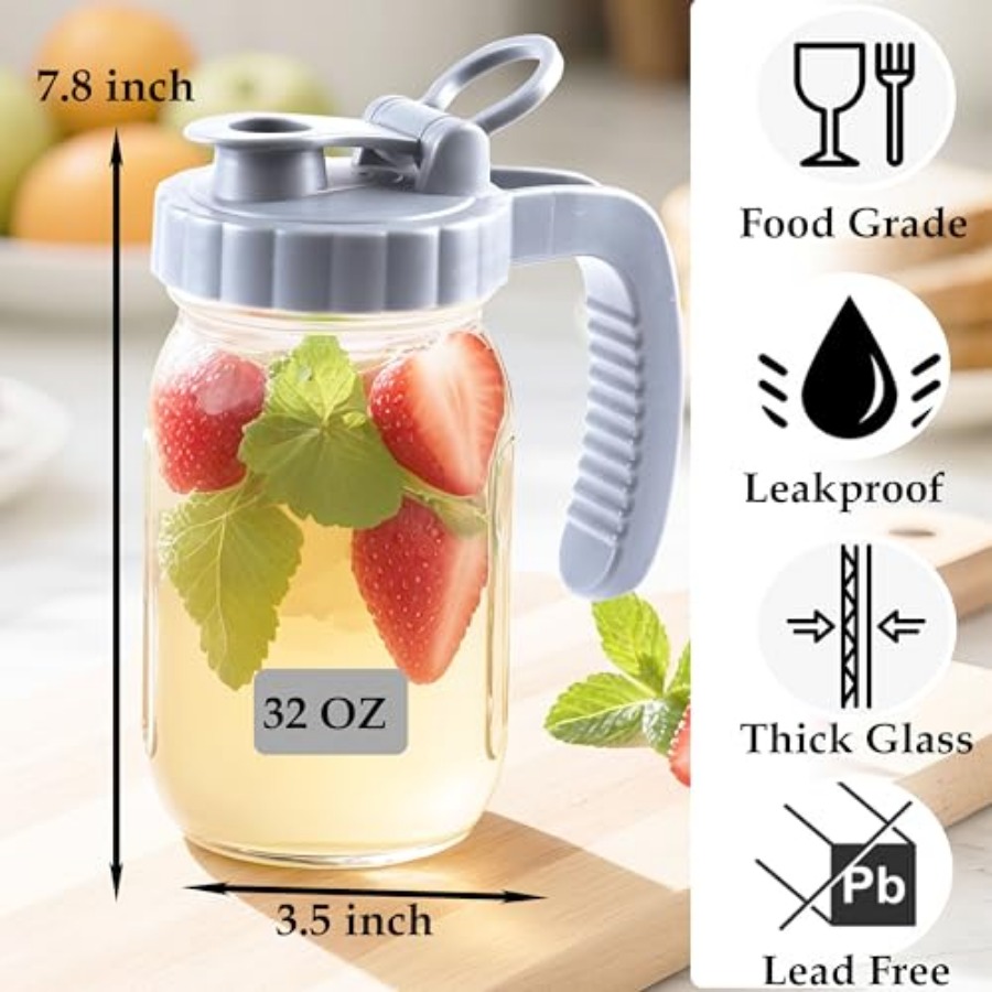 Glass Mason Jar Pitchers With  – Mason Jar Wide Mouth Bewertung und Preis