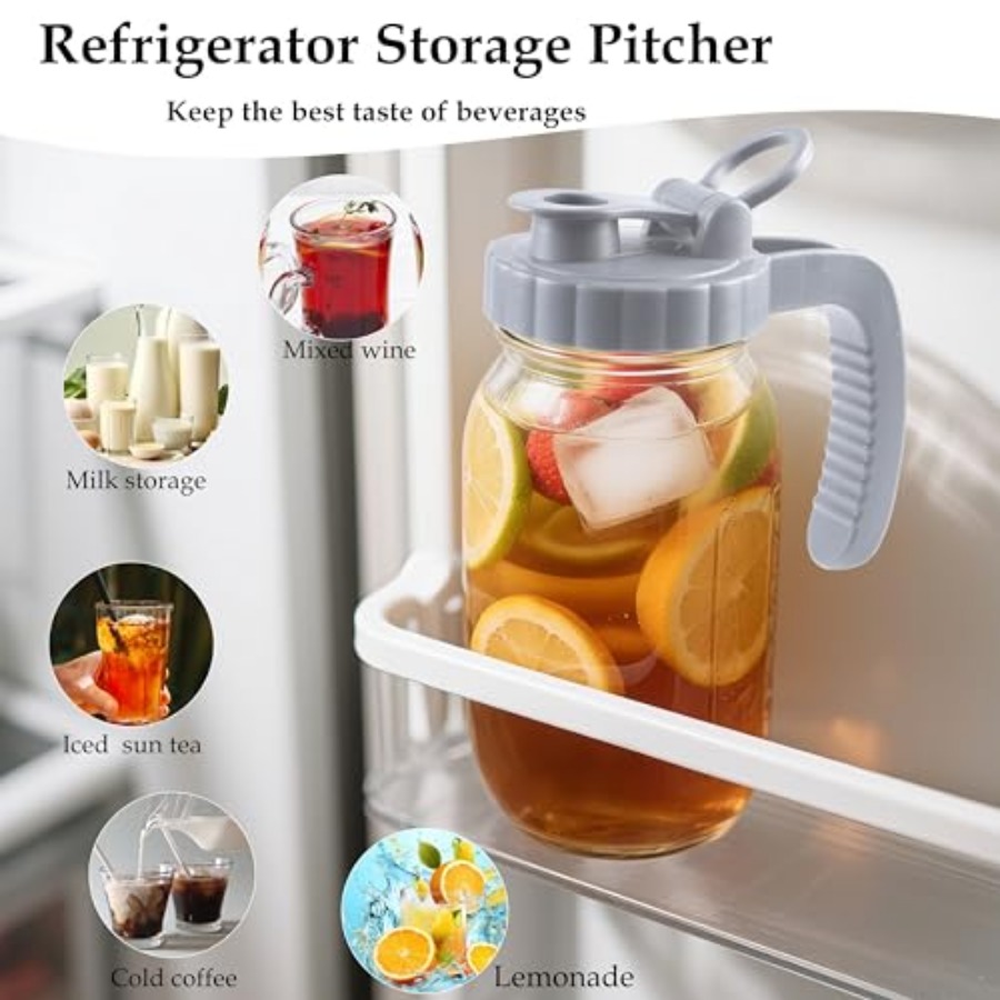 Glass Mason Jar Pitchers With  – Mason Jar Wide Mouth Bewertung und Preis