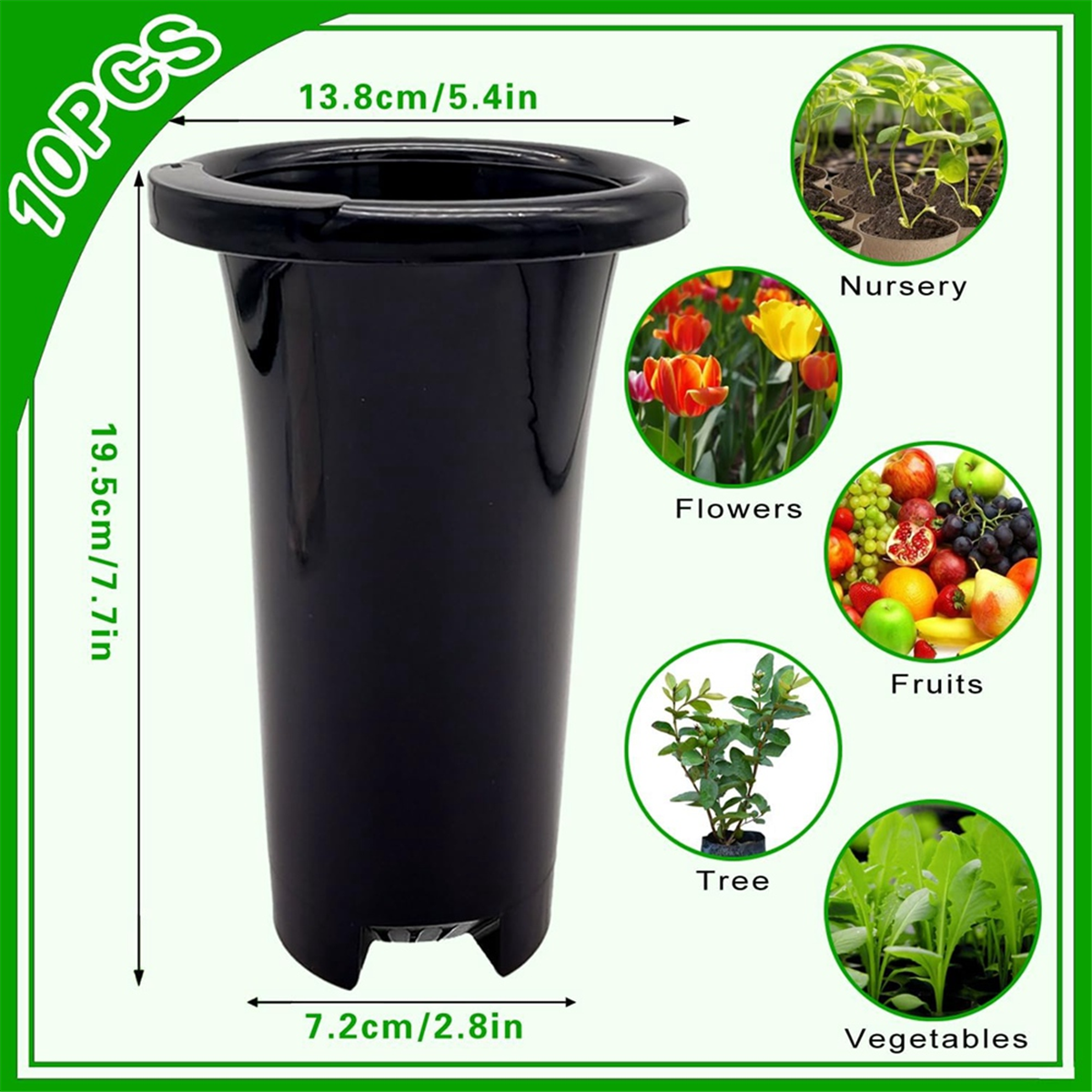 10Pcs Plastic Deep Plant Nurse – Food Storage Plants Bewertung und Preis