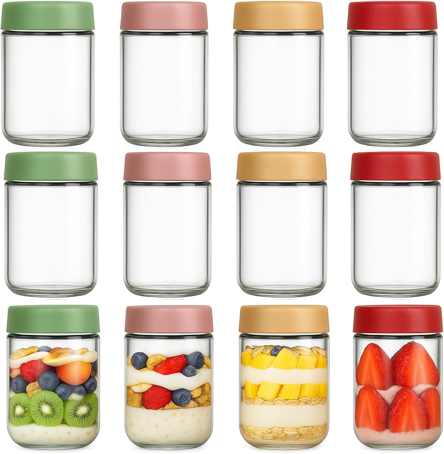 12 Pack Overnight Oats Contain – Food Storage Glass Jar Bewertung und Preis
