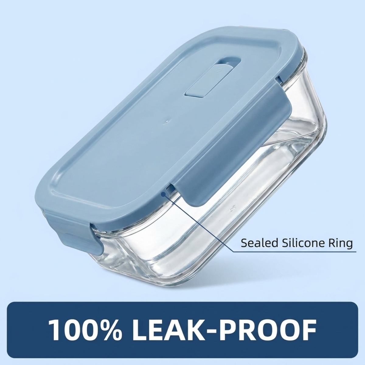 Sky Blue Glass Food Storage Co – Glass Meal Prep Container Bewertung und Preis