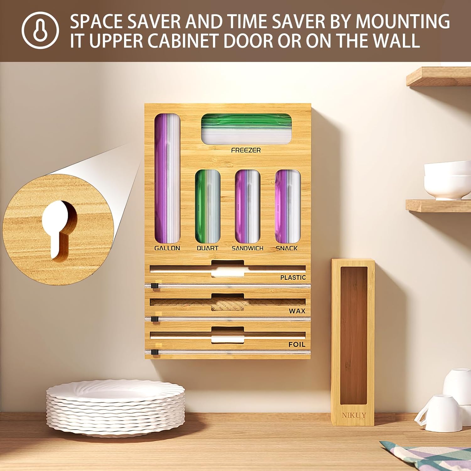 9 IN 1 Bamboo Foil and Plastic – Food Storage Drawers Bewertung und Preis