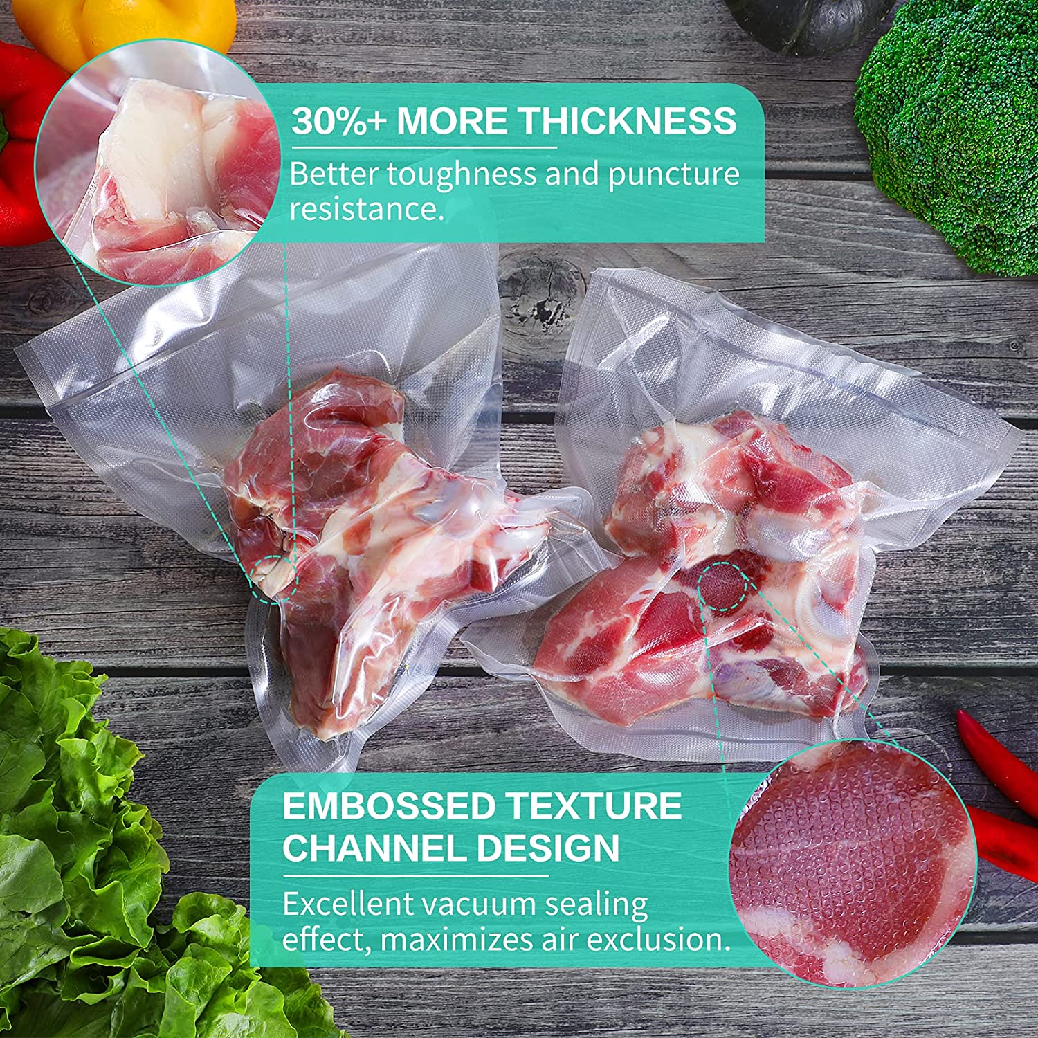 Kitchen Bags For Vacuum Food V – Food Storage Zip Bags Bewertung und Preis