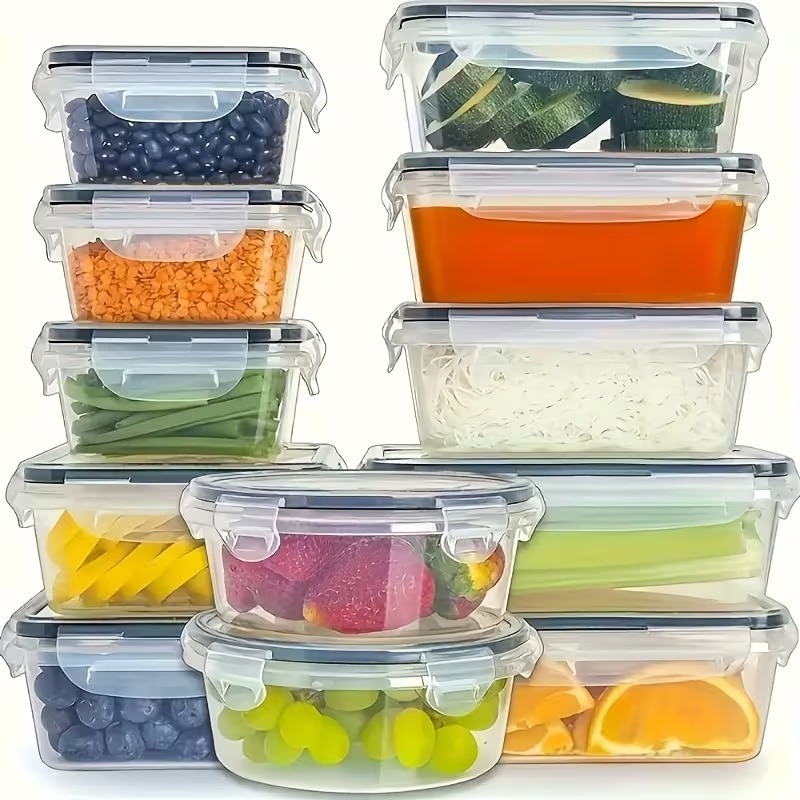 4-Piece Clear Food Storage Con – Glass Meal Prep Container Bewertung und Preis