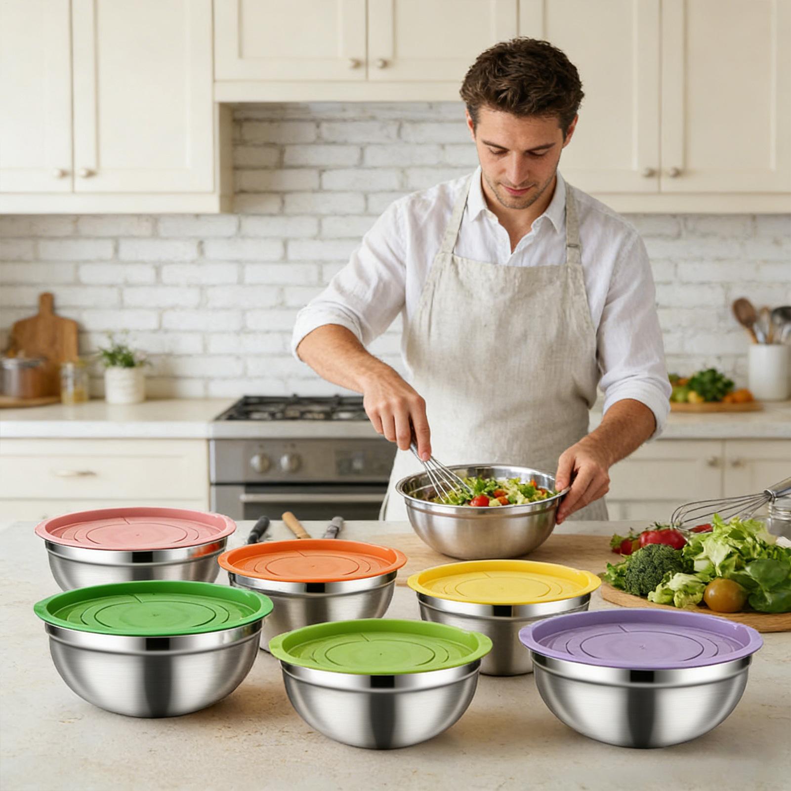 Steel Mixing Bowls Nesting Rou – Food Storage Bowls Bewertung und Preis