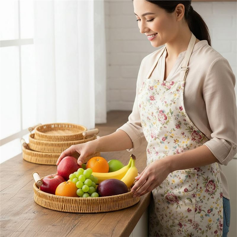 Eco-Friendly Handwoven Rattan  – Food Storage Plants Bewertung und Preis