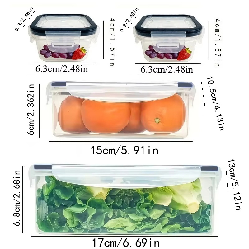 8Pcs Set Includes 4 Containers – Food Storage Box Set Bewertung und Preis