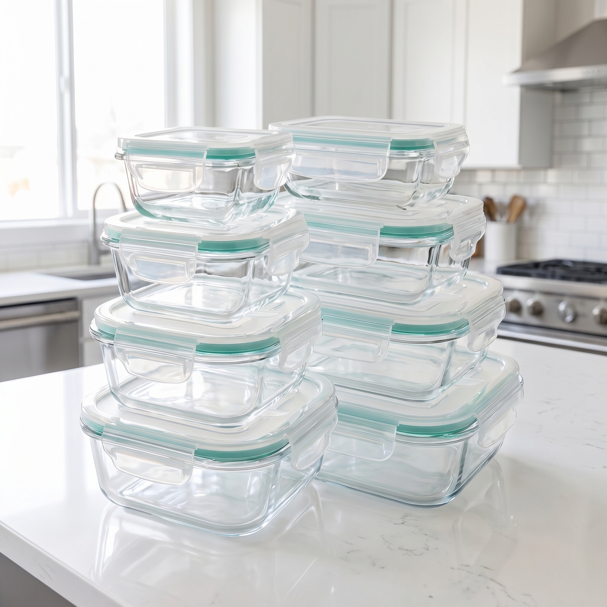 A set of 8 food storage contai – Food Storage Heat Bewertung und Preis