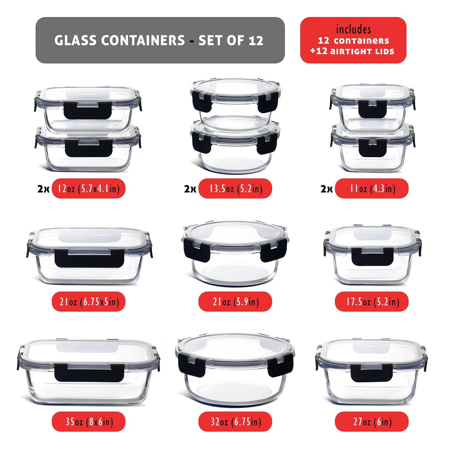 Glass Food Storage Containers  – Glass Meal Prep Container Bewertung und Preis