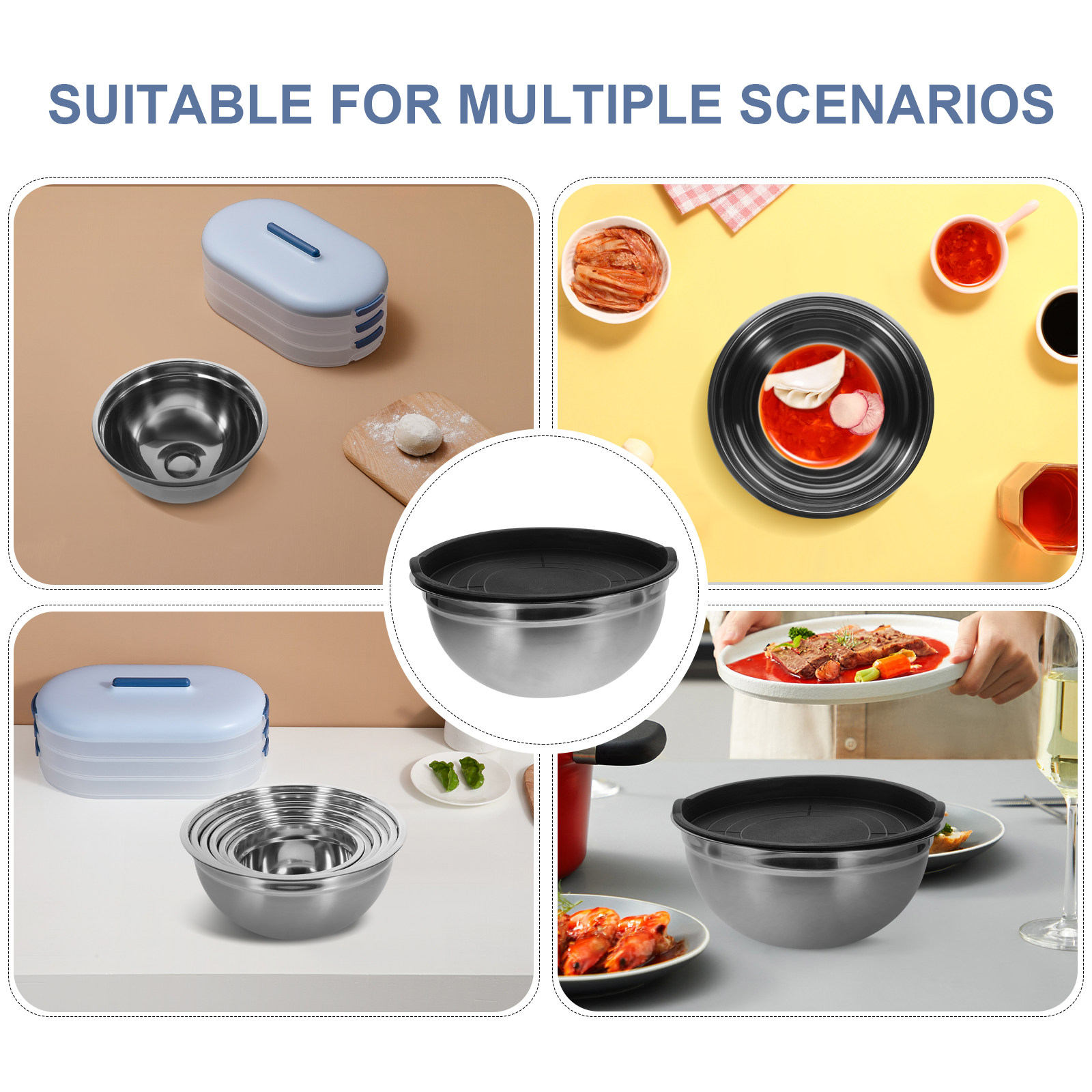 1Set Versatile Stainless Steel – Food Storage Bowls Bewertung und Preis
