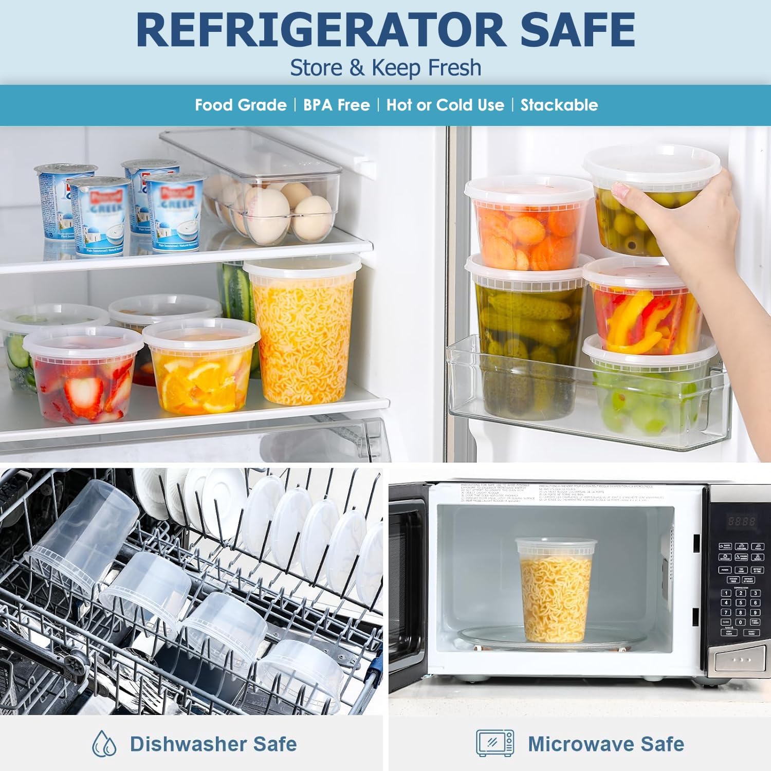 24pcs Deli Food Storage Contai – Food Storage Bowls Bewertung und Preis