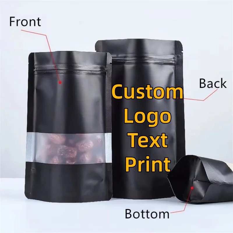 100PCS Stand-up Matte Black Al – Food Storage Zip Bags Bewertung und Preis