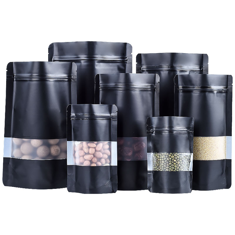 100PCS Stand-up Matte Black Al – Food Storage Zip Bags Bewertung und Preis