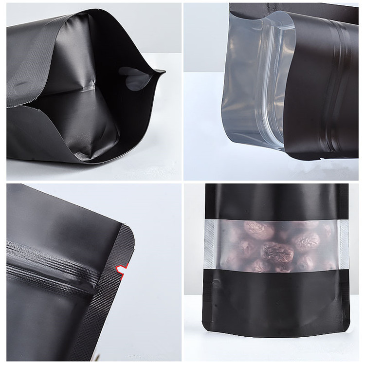 100PCS Stand-up Matte Black Al – Food Storage Zip Bags Bewertung und Preis