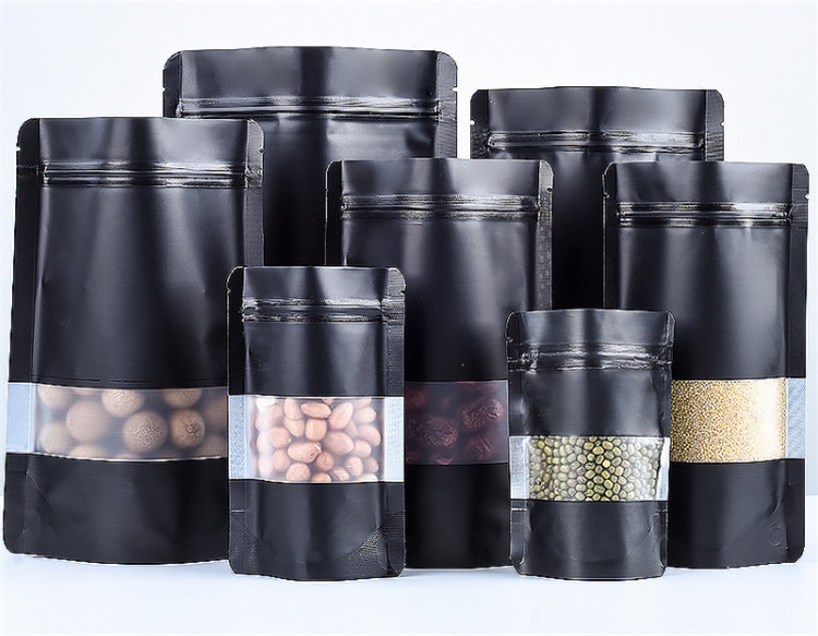 100PCS Stand-up Matte Black Al – Food Storage Zip Bags Bewertung und Preis