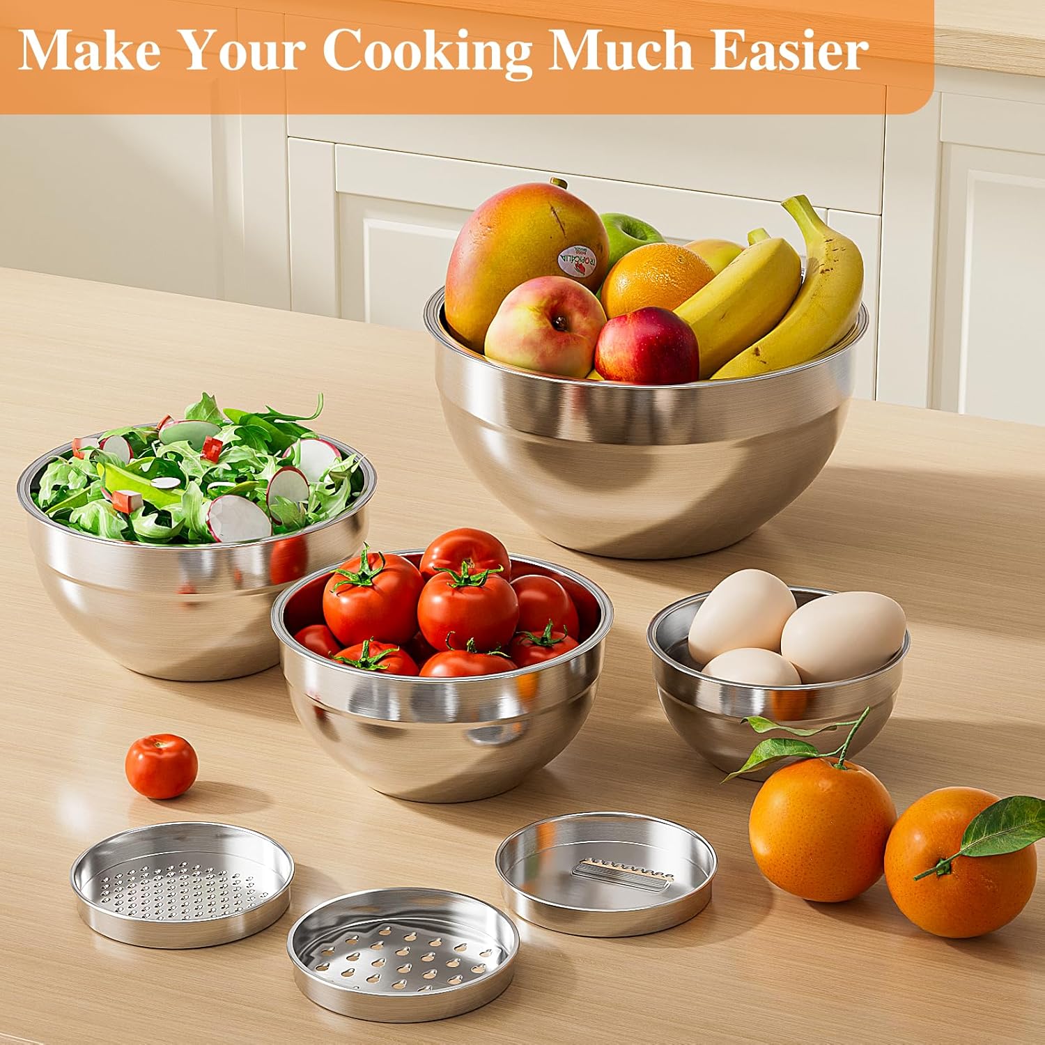 Mixing Bowls with Lids Set 6PC – Food Storage Bowls Bewertung und Preis