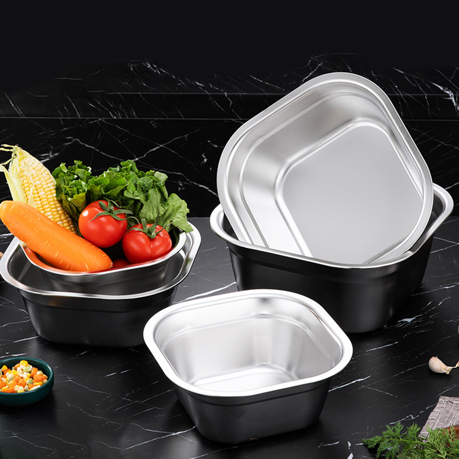 Stainless Steel Square Basin V – Food Storage Heat Bewertung und Preis