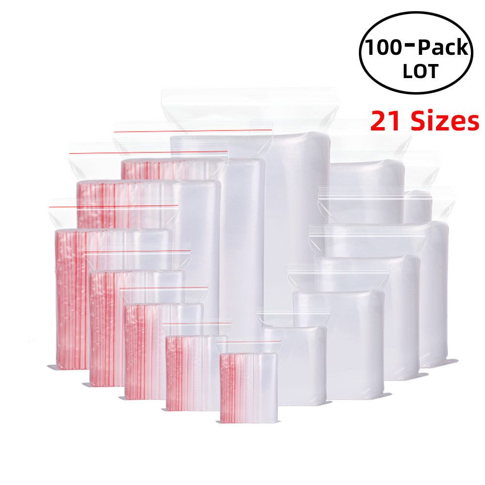 100PCS/Pack Resealable Zip Loc – Food Storage No Plastic Bewertung und Preis