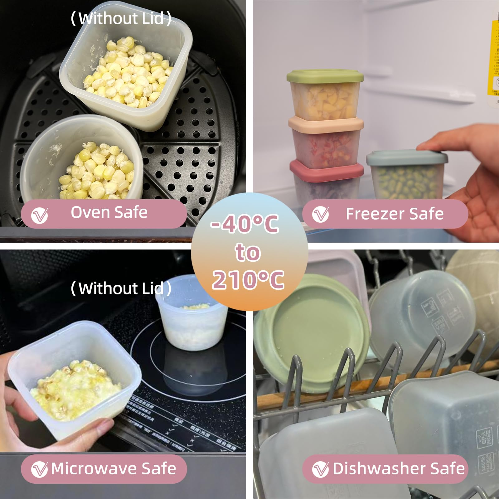 Food Grade Silicone Baby Food  – Food Storage Box Set Bewertung und Preis