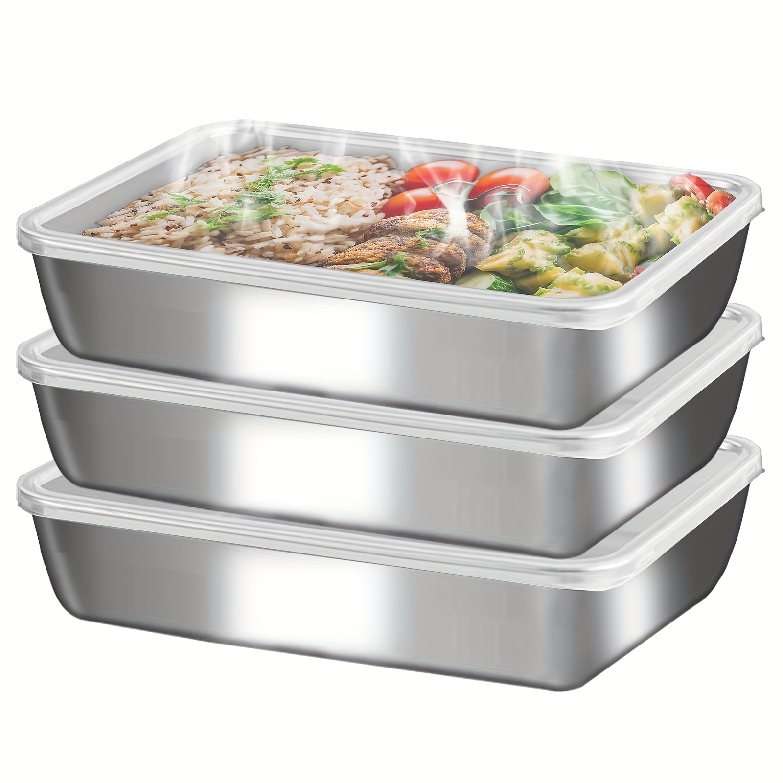3pcs Stainless Steel Food Cont – Food Storage Box Set Bewertung und Preis
