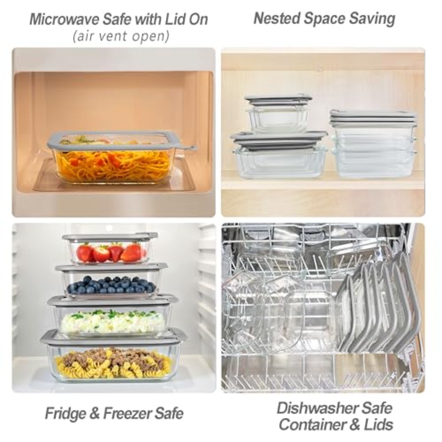 Glass Food Containers with Gla – Food Storage Lidl Bewertung und Preis
