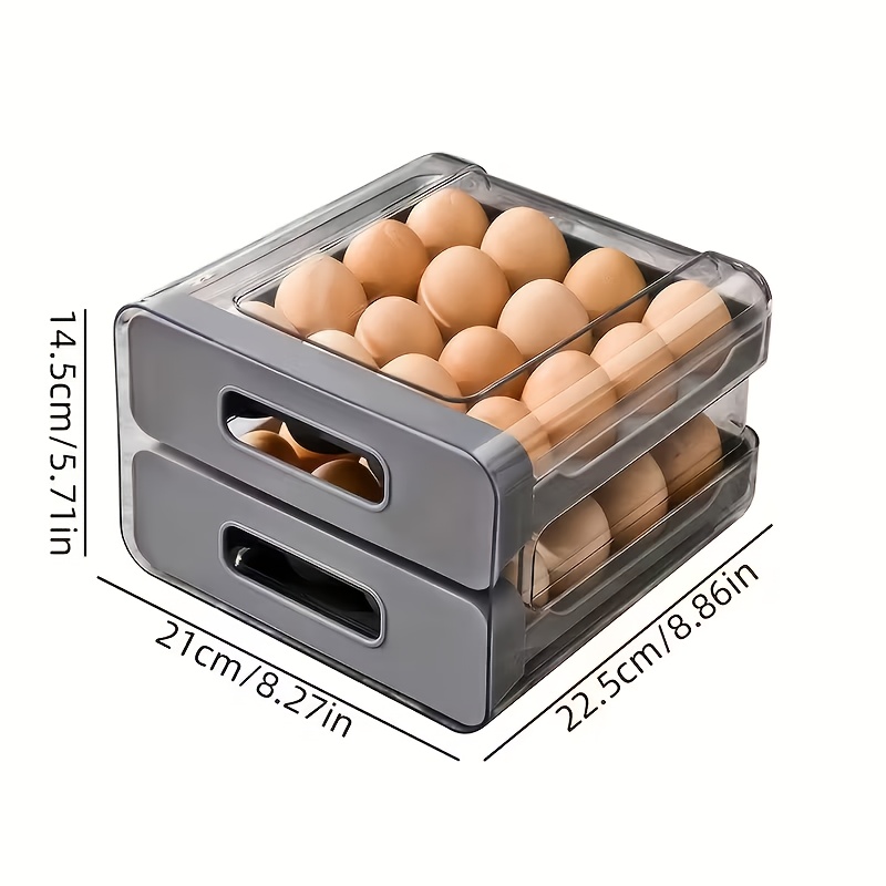 1pc Grey Egg Carton Organizer  – Food Storage Drawers Bewertung und Preis