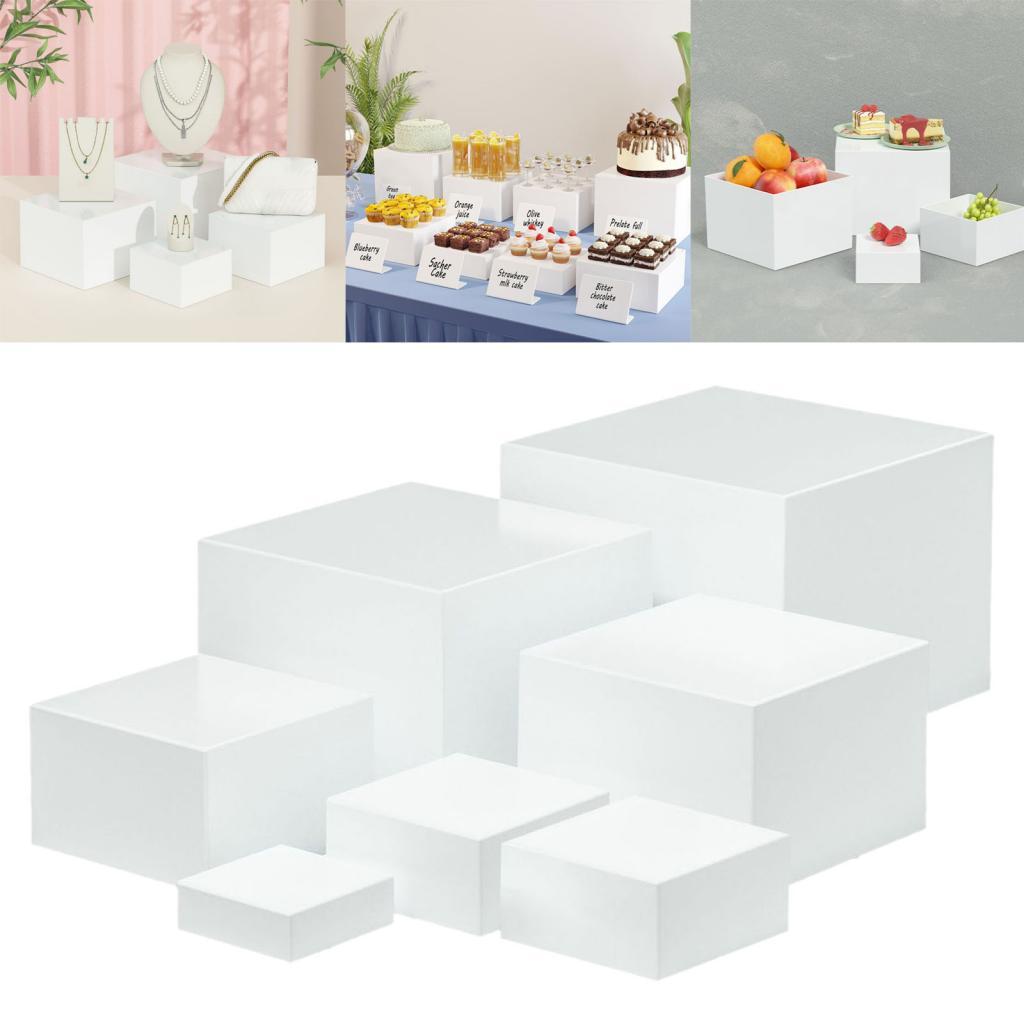 7 Pieces Acrylic Cube Display  – Food Storage Table Bewertung und Preis