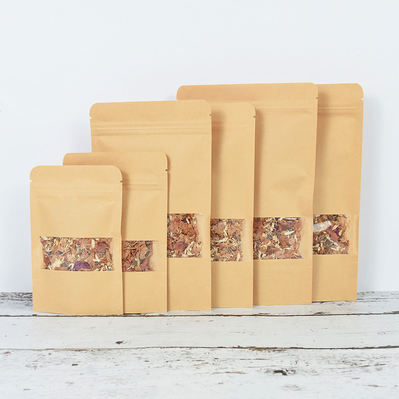 20/50pcs Kraft Paper Zip Lock  – Food Storage Zip Bags Bewertung und Preis