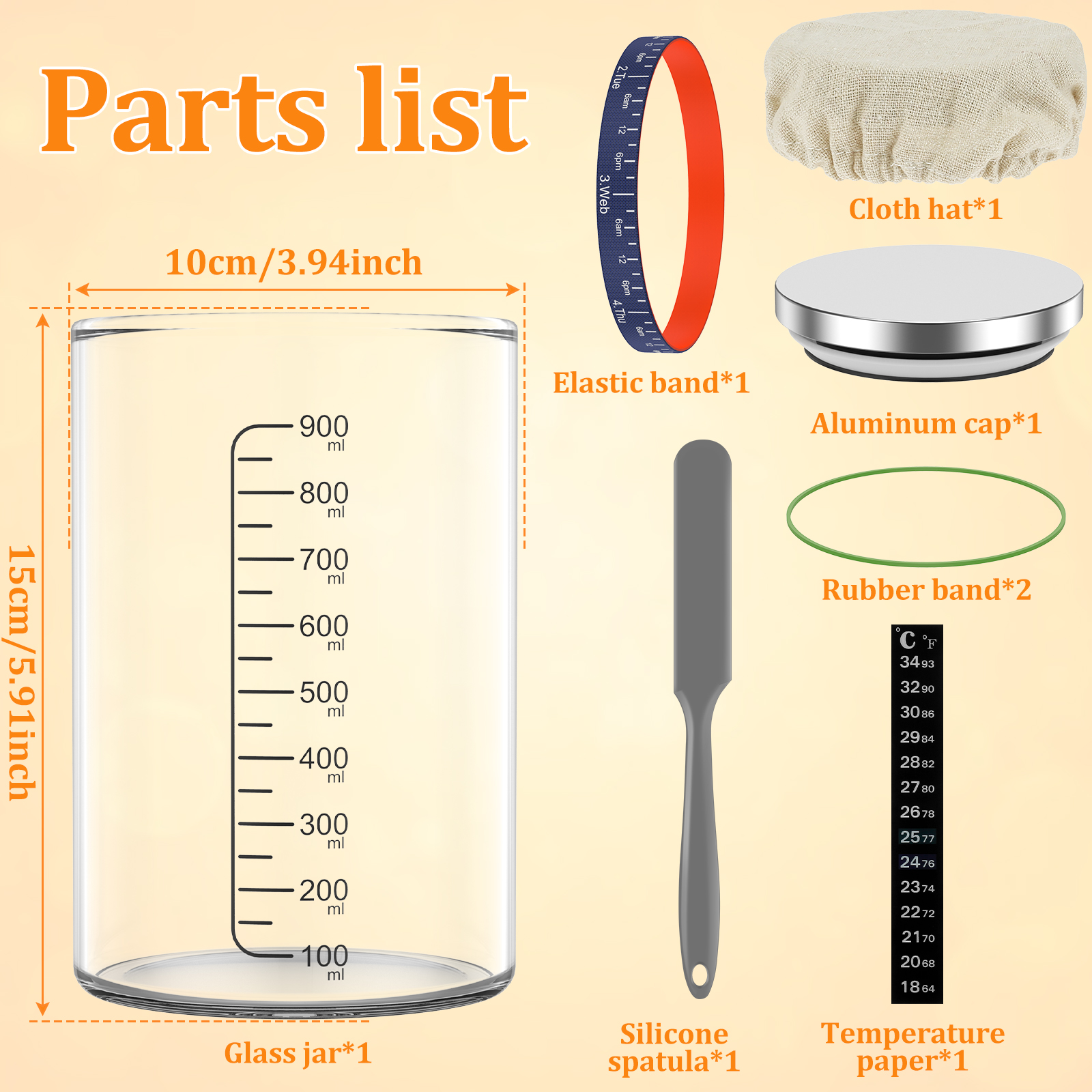 Sourdough Starter Jar Kit 900m – Food Storage Tank Bewertung und Preis